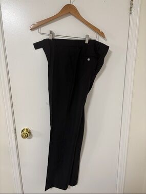 Men's Black Dress Pants - Classic Straight Fit